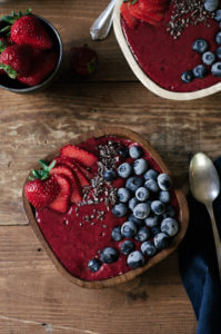 vegan berry smoothis bowl-18