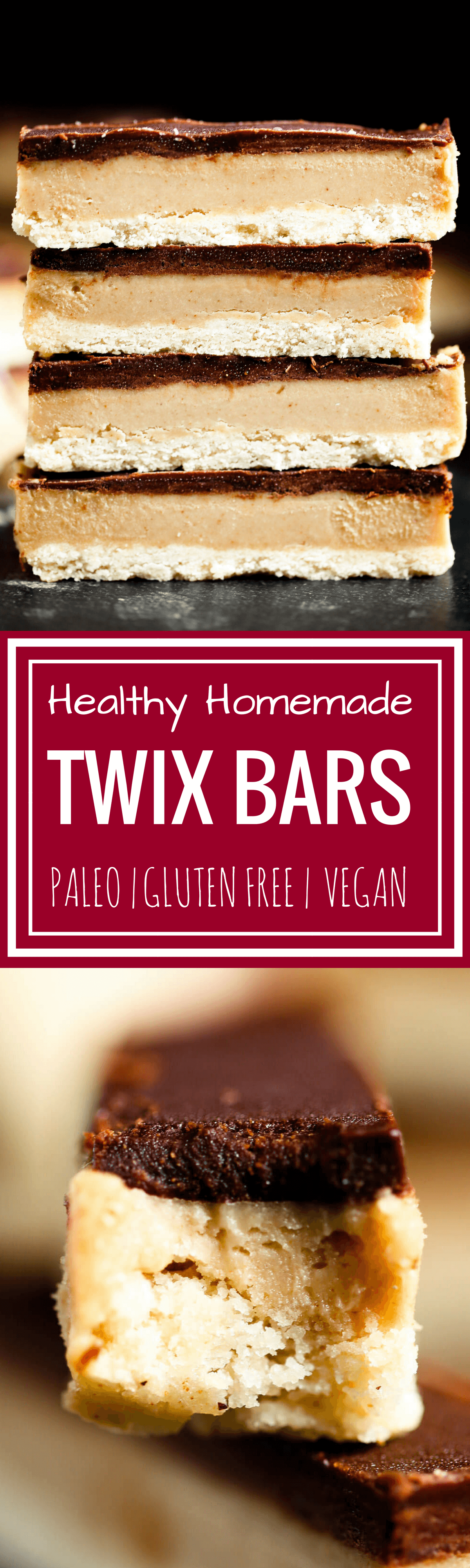 Healthy Homemade Paleo Twix Bars Paleo Gluten Free