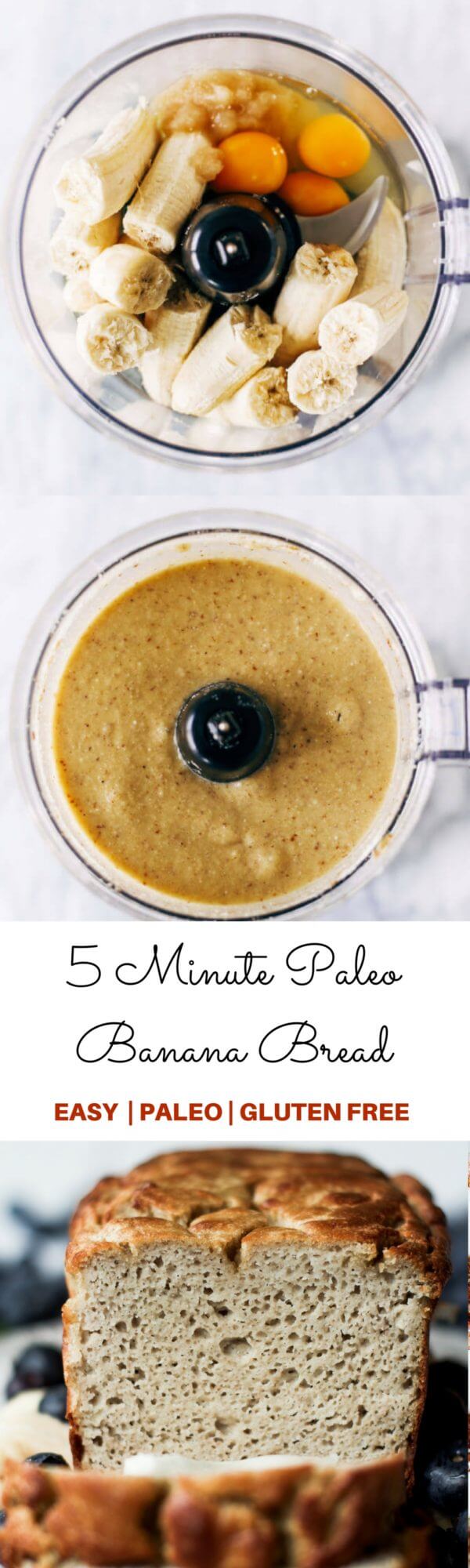 5 Minute Paleo Banana Bread Paleo Gluten Free