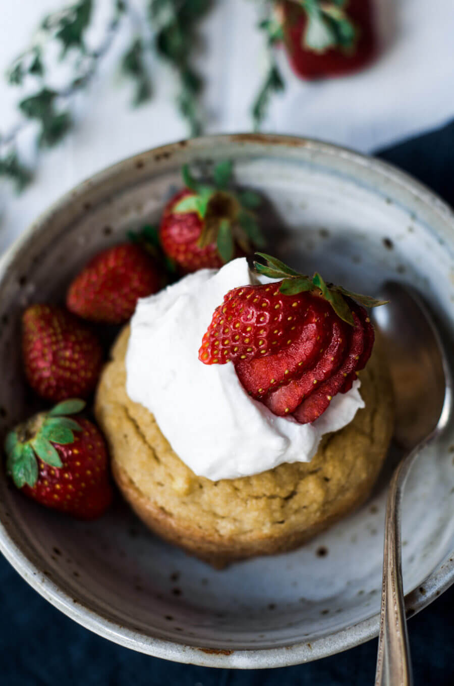 Paleo Strawberry Shortcake Mug Muffin Paleo Gluten Free