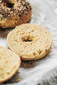 Gluten free, grain free, nut free, no yeast, easy, healthy, paleo bagel recipe. Best easy to make paleo bagels that taste "real"! You wont even know they don't have grains- because they taste and look like the real thing! Best gluten free bagel recipe. Easy paleo bagels. Best paleo bagels. Easy gluten free paleo bagels. Flourless paleo bagels.