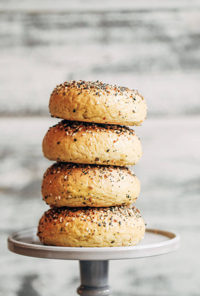 Gluten free, grain free, nut free, no yeast, easy, healthy, paleo bagel recipe. Best easy to make paleo bagels that taste "real"! You wont even know they don't have grains- because they taste and look like the real thing! Best gluten free bagel recipe. Easy paleo bagels. Best paleo bagels. Easy gluten free paleo bagels. Flourless paleo bagels.