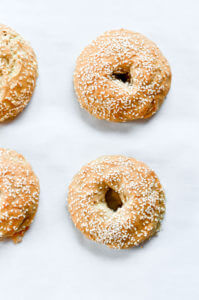 Gluten free, grain free, nut free, no yeast, easy, healthy, paleo bagel recipe. Best easy to make paleo bagels that taste "real"! You wont know they dont have grains- because they taste and look like the real thing!
