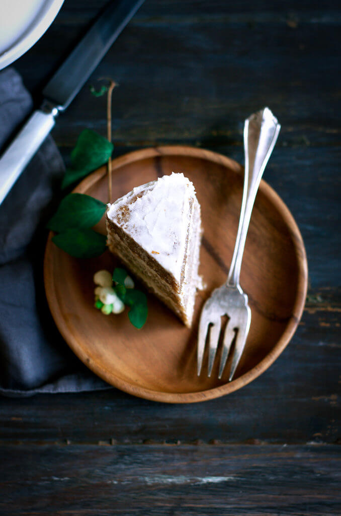 Cake food photogrpahy. Healthy gluten free paleo banana cake. Moist, delicious, easy to make.