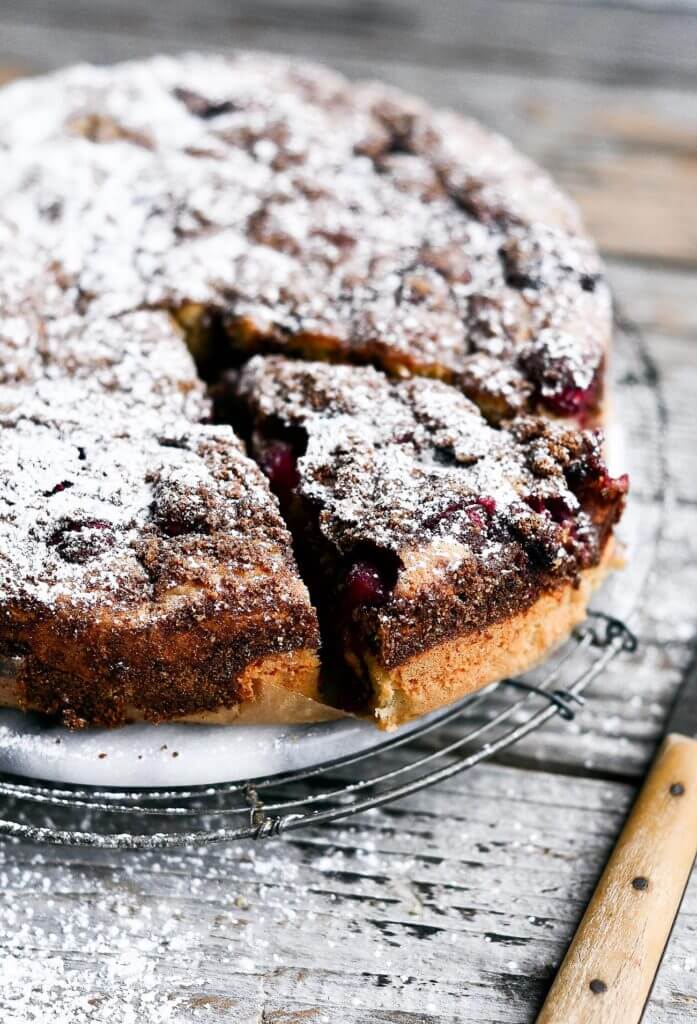 Healthy Paleo Cranberry Coffee Cake Paleo Gluten Free Eats