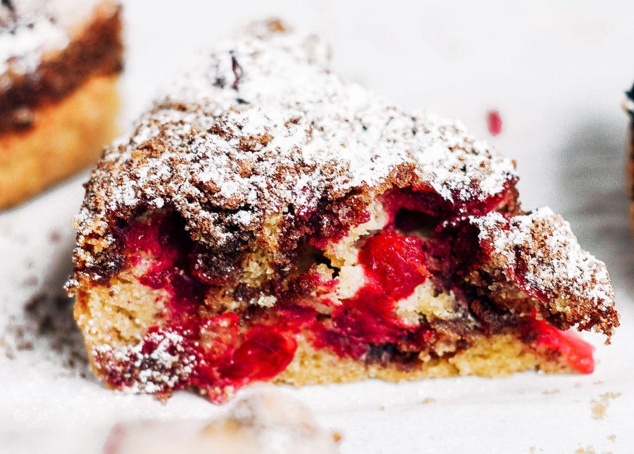 Healthy Paleo Cranberry Coffee Cake