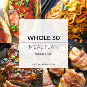 A Whole30 meal plan that's quick and healthy! Whole30 recipes just for you. Whole30 meal planning. Whole30 meal prep. Healthy paleo meals. Healthy Whole30 recipes. Easy Whole30 recipes. Best paleo shopping guide.