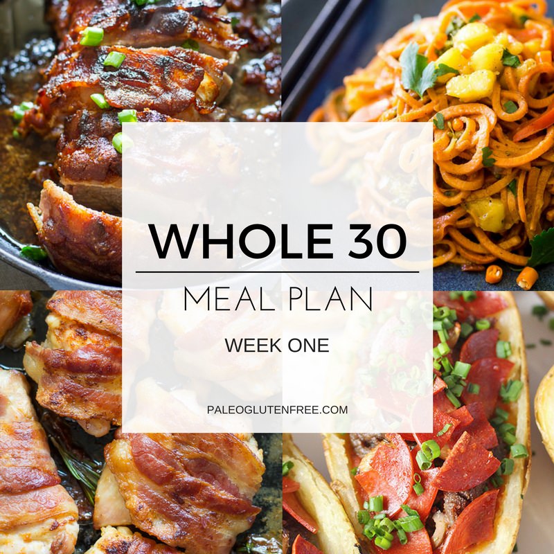 A Whole30 meal plan that's quick and healthy! Whole30 recipes just for you. Whole30 meal planning. Whole30 meal prep. Healthy paleo meals. Healthy Whole30 recipes. Easy Whole30 recipes. Best paleo shopping guide.