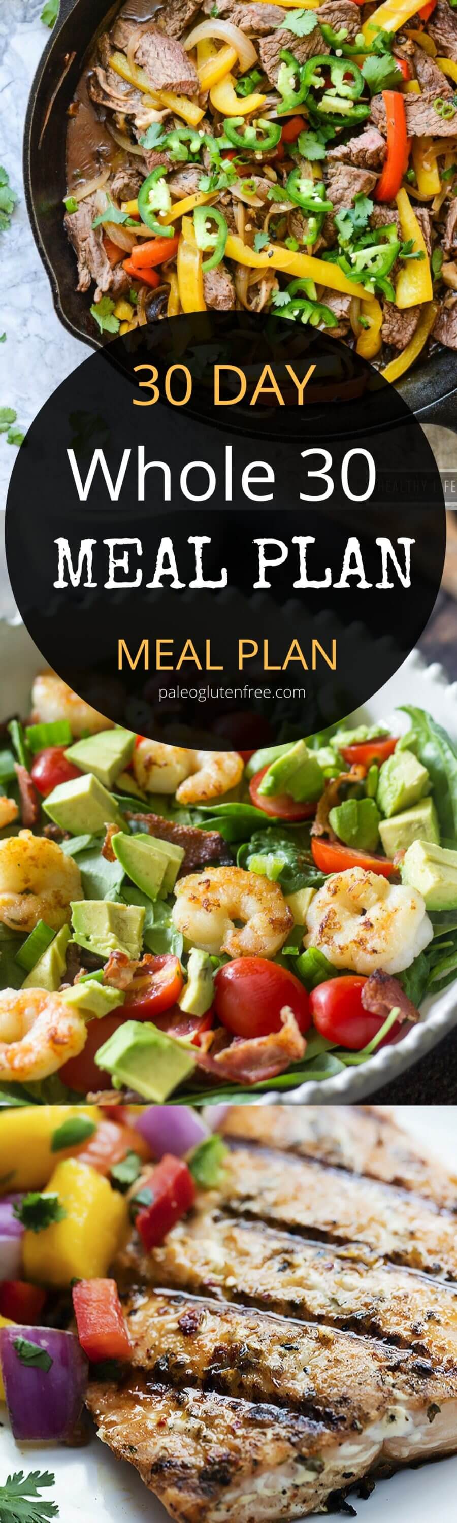 Whole 30 Meal Plan for 30 Days! - Paleo Gluten Free