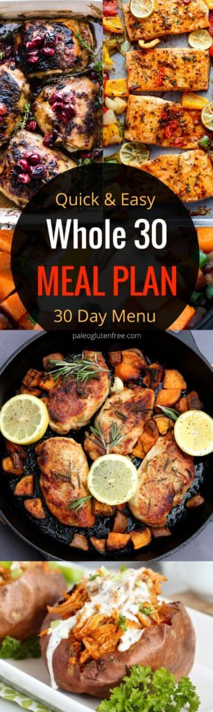 Whole30 meal plan that's quick and healthy! Whole30 recipes just for you. Whole30 meal planning. Whole30 meal prep. Healthy paleo meals. Healthy Whole30 recipes. Easy Whole30 recipes. Best paleo shopping guide.