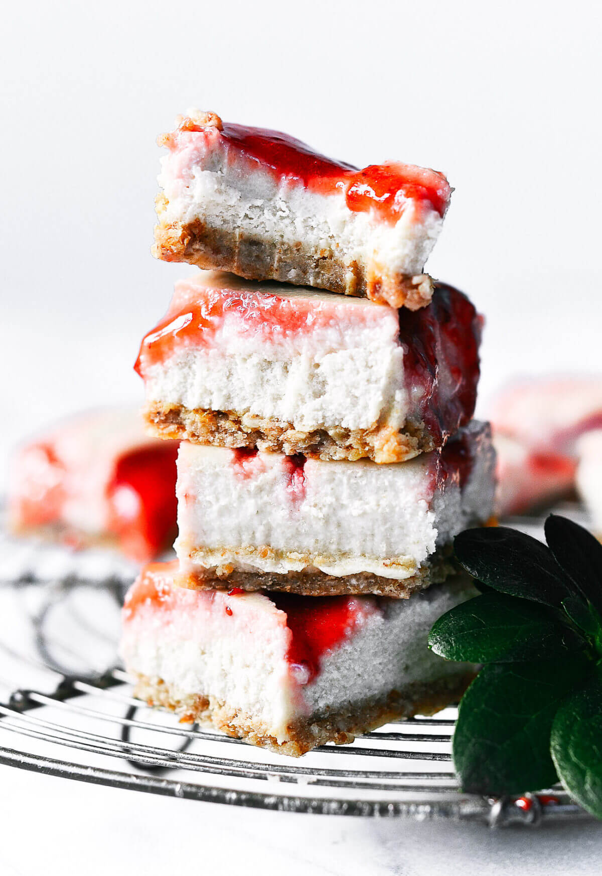 Easy Vegan Strawberry Cheesecake Paleo Gluten Free
