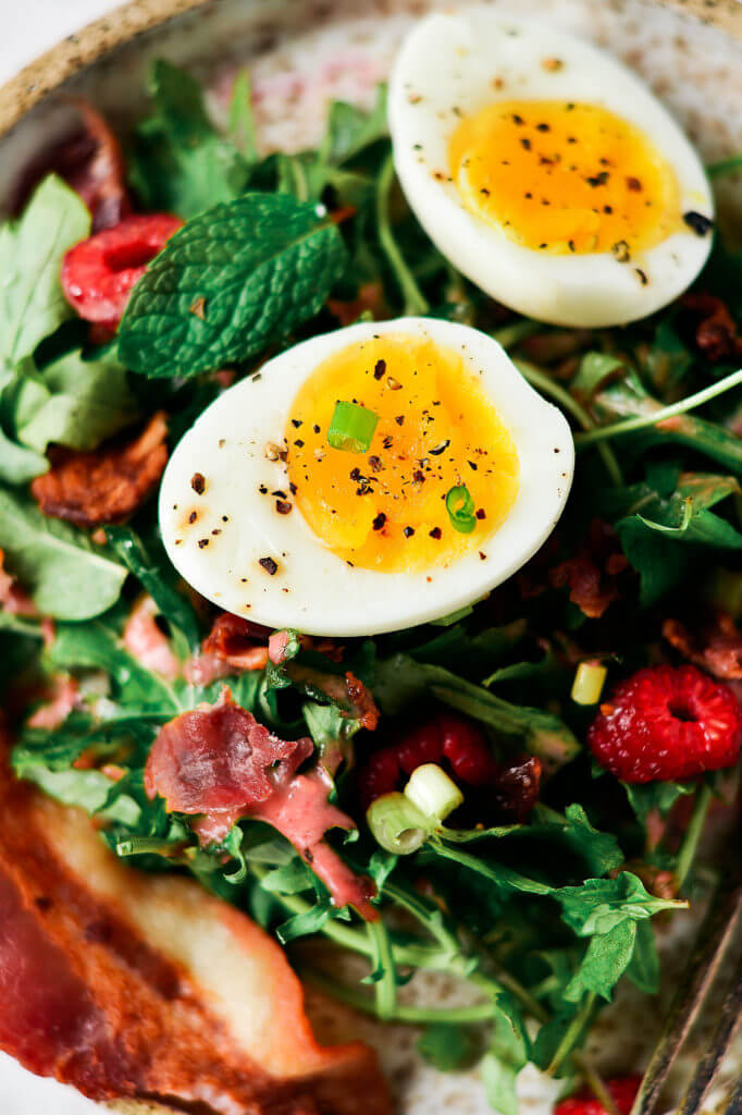 Whole30 Baby Greens Bacon Breakfast - Paleo Gluten Free