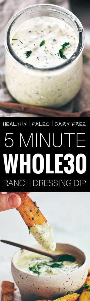 Creamy whole30 ranch dressing dip. Easy paleo ranch dressing recipe. Dairy free ranch dressing. Dairy free ranch dip. Best easy dairy free ranch recipe. Easy whole30 dinner recipes. Whole30 recipes. Whole30 lunch. Whole30 recipes just for you. Whole30 meal planning. Whole30 meal prep. Healthy paleo meals. Healthy Whole30 recipes. Easy Whole30 recipes.