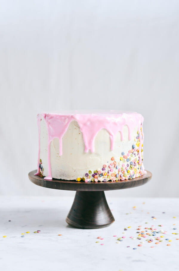 No Dye Grain Free Chia Funfetti Cake - Paleo Gluten Free