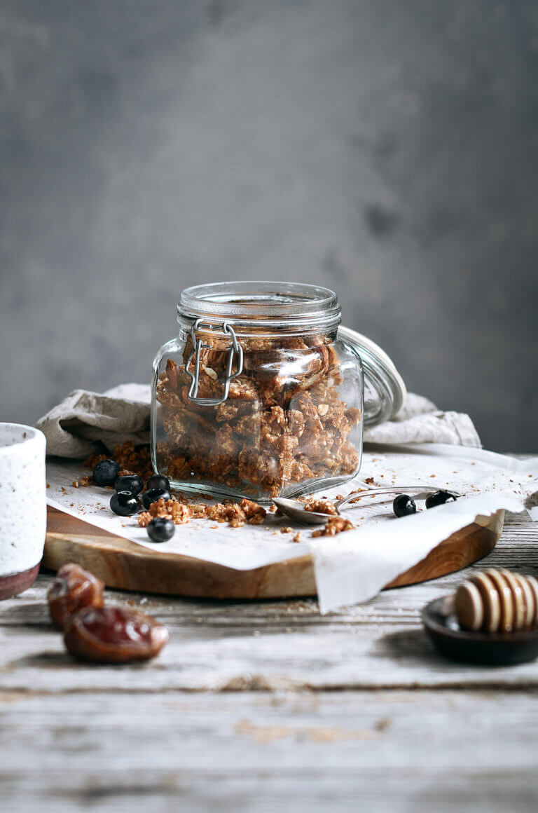Easy Grain Free Cinnamon Date Granola Paleo Gluten Free