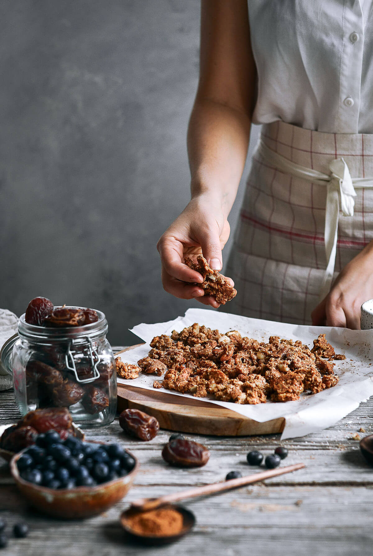 Easy Grain Free Cinnamon Date Granola Paleo Gluten Free