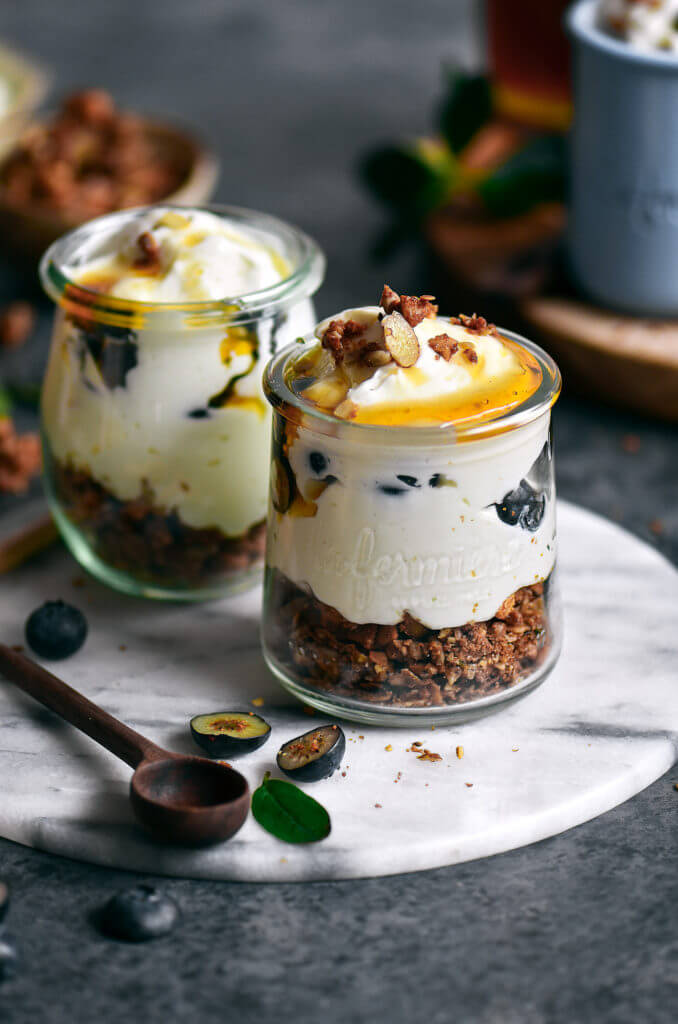 Greek Yogurt Honey Parfaits (With Paleo Option) - Paleo Gluten Free Eats