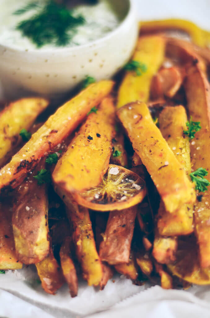 Crispy Baked Sweet Potato Fries (Paleo, Whole30) • One Lovely Life