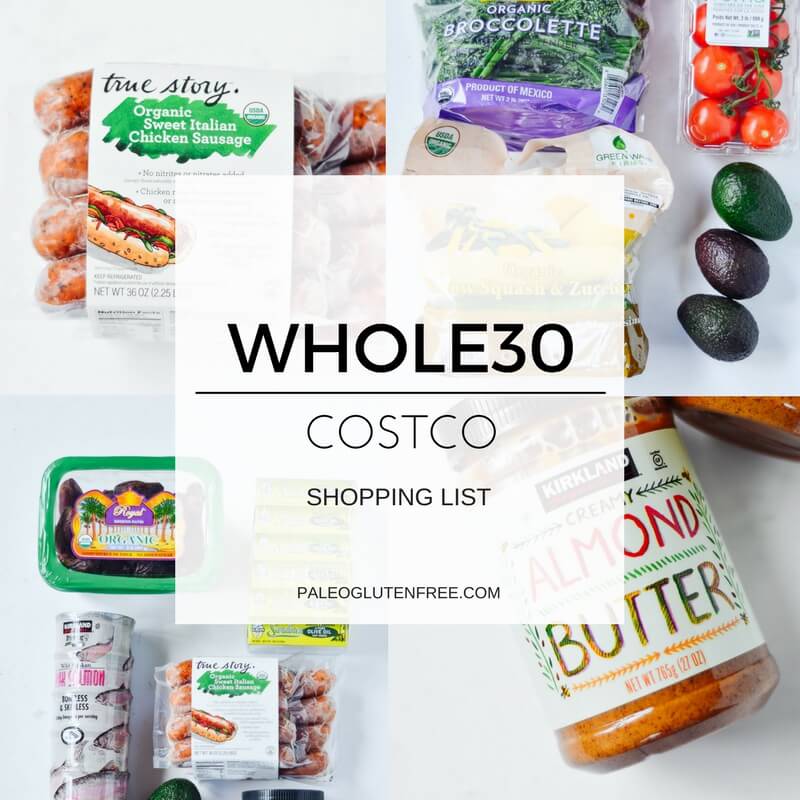 Paleo + Whole 30 Grocery List