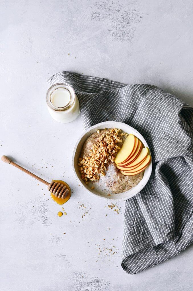 Instant apple cinnamon hot cereal. Rich and creamy whole30 breakfast cereal. Made in one minute! Can be made ahead. Paleo, gluten free, sugar free, and dairy free. A great alternative to malt-o-meal and oatmeal. Deliciously addicting and topped with apple crunchies and cinnamon. Whole30 breakfast recipe. Easy paleo breakfast ideas. Whole30 breakfast ideas. paleo cereal recipe. whole30 meal plan. Easy whole30 dinner recipes. Easy whole30 dinner recipes. Whole30 recipes. Whole30 lunch. Whole30 meal planning. Whole30 meal prep. Healthy paleo meals. Healthy Whole30 recipes. Easy Whole30 recipes. Easy whole30 dinner recipes. Best avocado recipes. Dairy free pesto recipe. whole30 apple recipe.