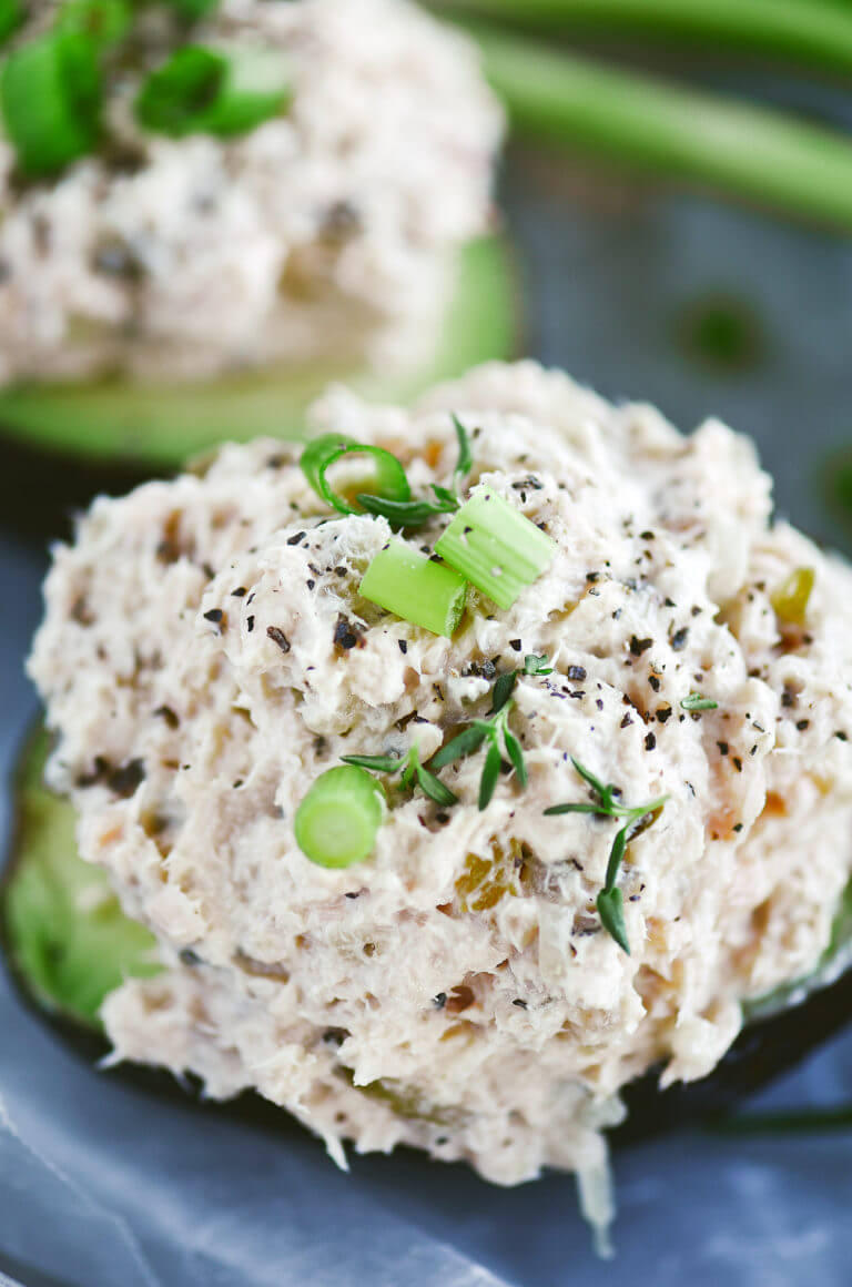 Creamy Whole30 Avocado Tuna Boats Paleo Gluten Free
