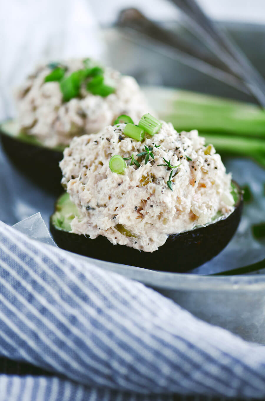 Creamy Whole30 Avocado Tuna Boats Paleo Gluten Free
