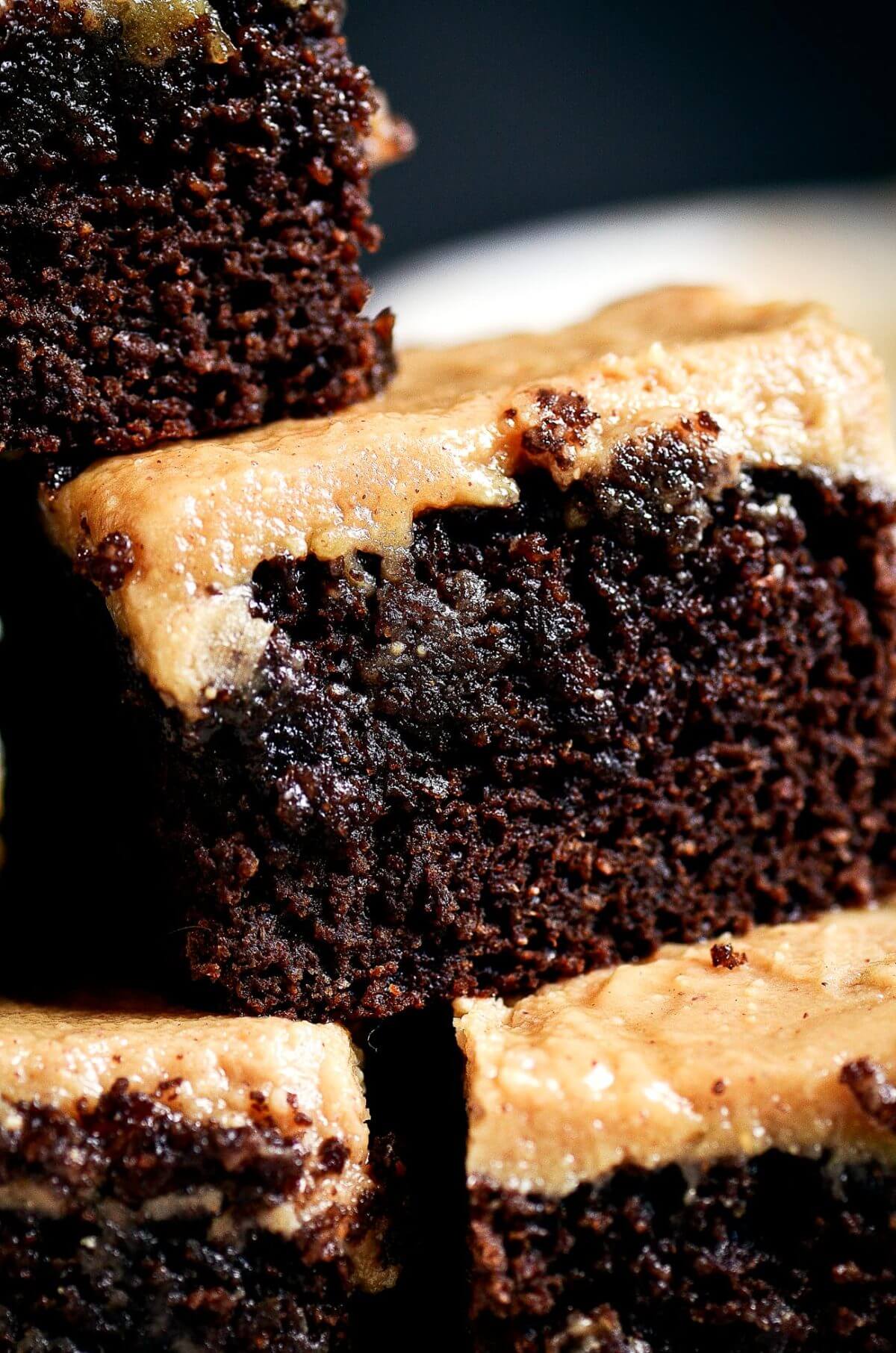 Best Coconut Flour Brownies and Peanut Butter Frosting Paleo Gluten Free