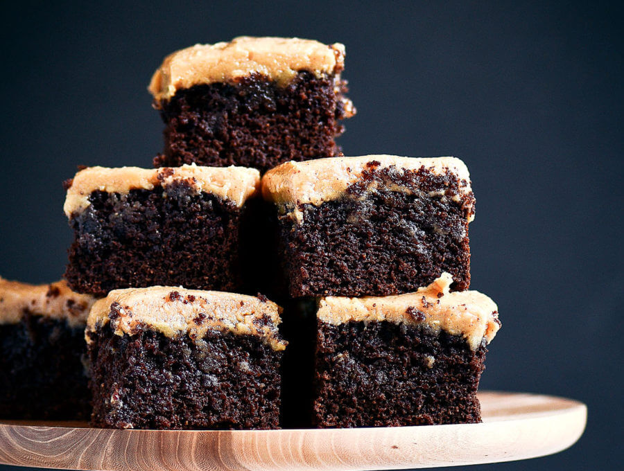 Best Coconut Flour Brownies and Peanut Butter Frosting