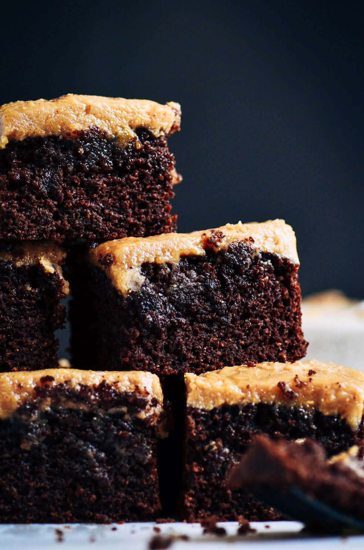 Best Coconut Flour Brownies and Peanut Butter Frosting Paleo Gluten Free