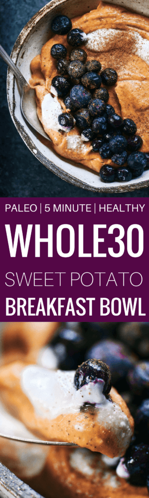 102 calorie whole30 and paleo breakfast! Only takes 3 ingredients and a few minutes to make. Loaded with healthy fats and protein! Naturally sweetened with sweet potato. Creamy and addictively smooth. Whole30 breakfast ideas. Best whole30 breakfast recipes. whole30 meal plan. Easy whole30 dinner recipes. Easy whole30 dinner recipes. Whole30 recipes. Whole30 lunch. Whole30 meal planning. Whole30 meal prep. Healthy paleo meals. Healthy Whole30 recipes. Easy Whole30 recipes. Easy whole30 dinner recipes.