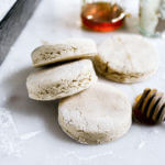 Paleo nut free cassava flour biscuits. Easy to make, perfect for meal prep, storing in the freezer, and perfect for toasting! Gluten free, dairy free, nut free, and yummy! Best paleo biscuit recipe. Easy paleo biscuits. Gluten free biscuit recipe. Butter free biscuits. Easy gluten free biscuit recipe. Cassava flour biscuits. Grain free biscuits. Easy paleo biscuit recipes.