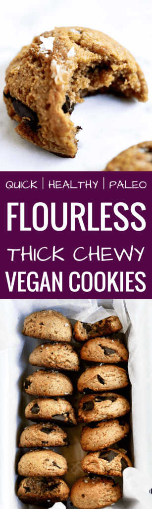 Chocolate Chunk Protein Cookies {Paleo, Vegan} 