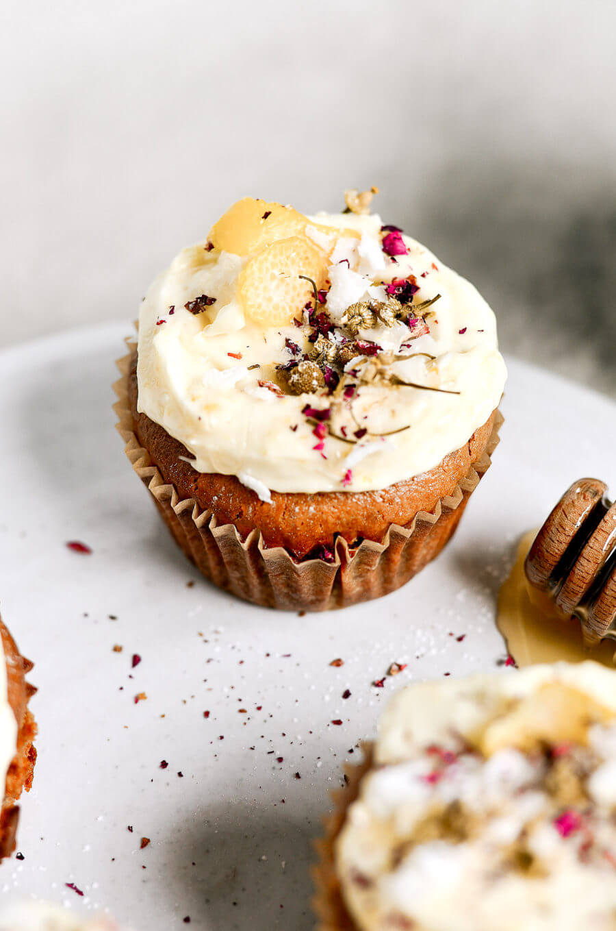 Paleo Cashew Butter Blueberry Muffins With Lemon Frosting Paleo