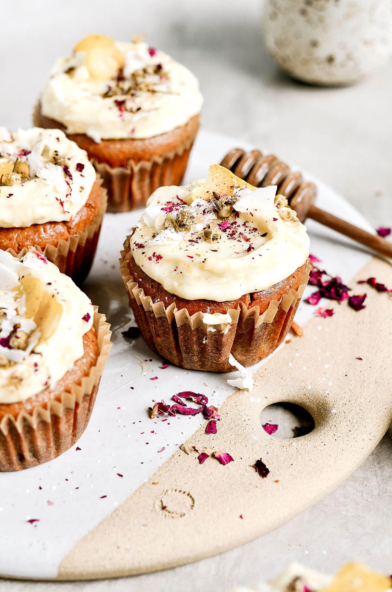 Paleo Cashew Butter Blueberry Muffins With Lemon Frosting Paleo