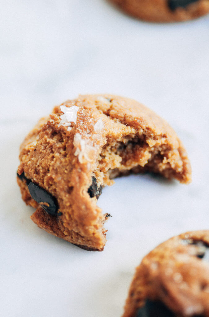 Chocolate Chunk Protein Cookies {Paleo, Vegan} 