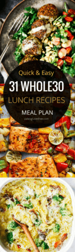 Best Whole30 Lunch Recipes Meal Plan - Paleo Gluten Free