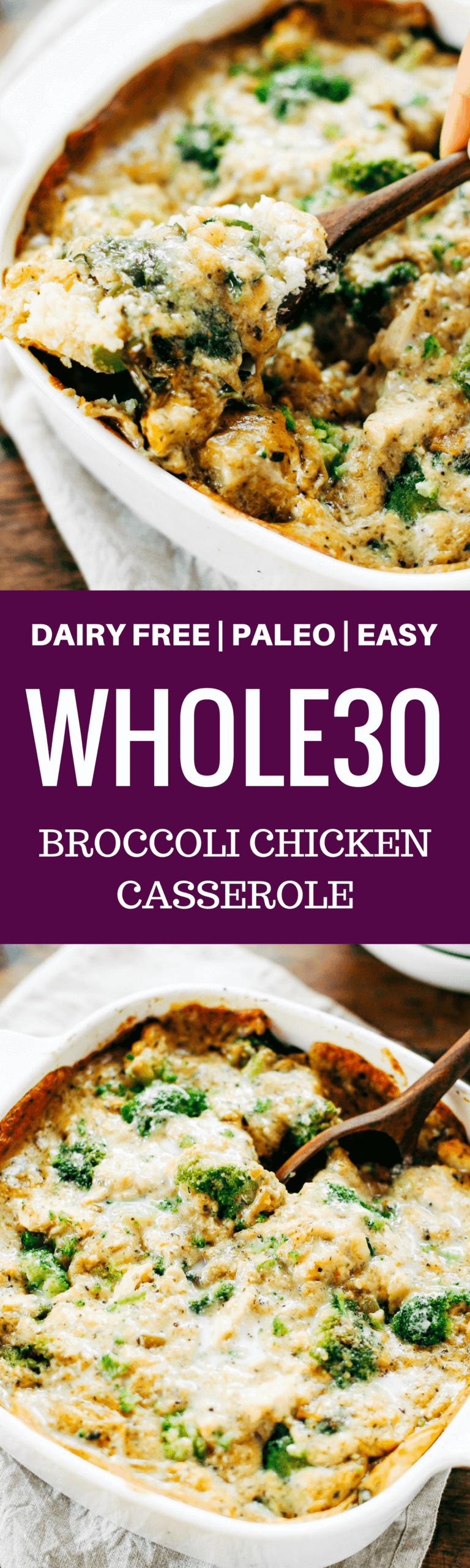 Chicken Broccoli Cauliflower Rice Casserole Paleo Gluten Free