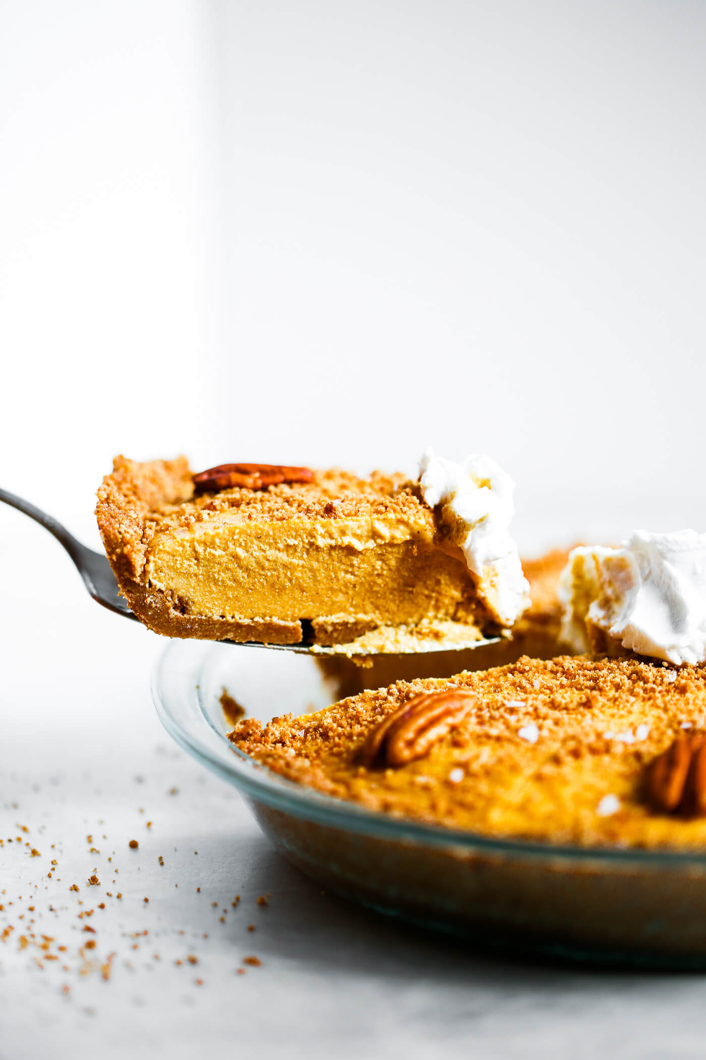 Easiest Vegan Pumpkin Cheesecake - Paleo Gluten Free