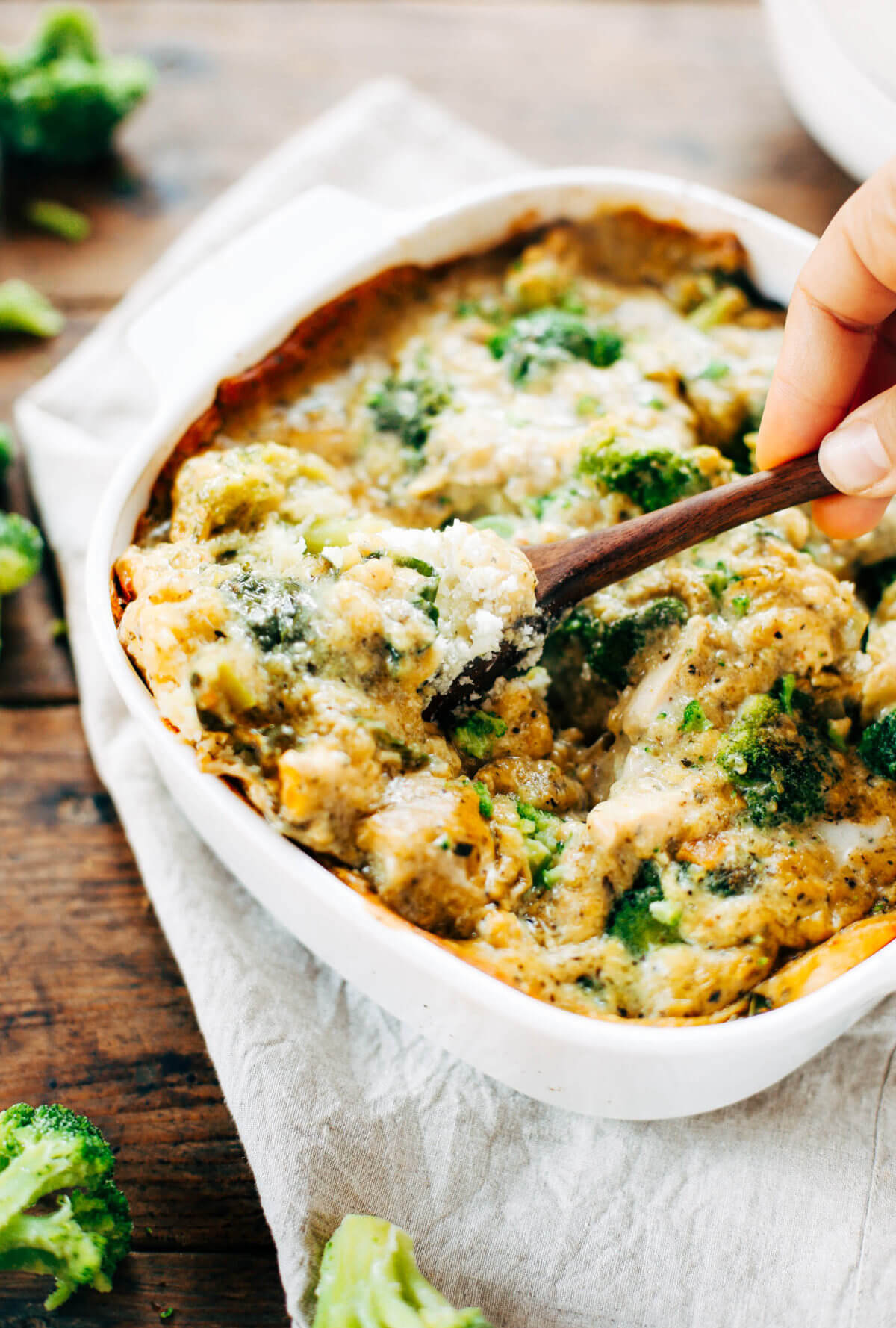 Chicken Broccoli Cauliflower Rice Casserole - Paleo Gluten Free