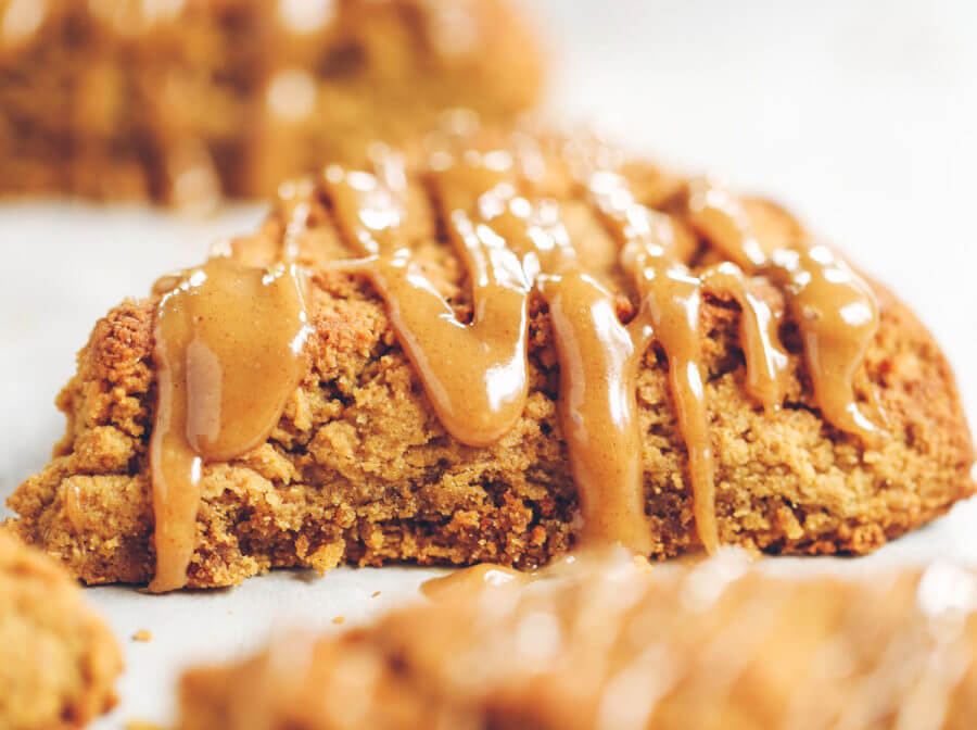 Gluten Free Paleo Pumpkin Scones And Maple Glaze