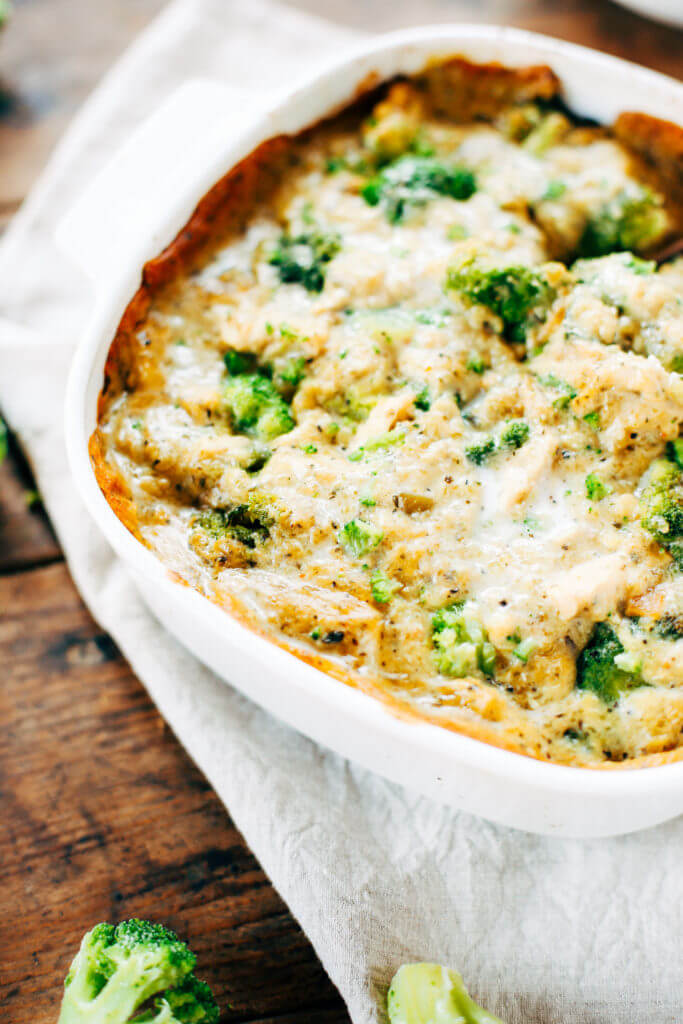 Creamy whole30 chicken, broccoli, cauliflower rice casserole. Your family is going to love this warm and comforting casserole! Kid proof and stuffed with three veggies, topped with the best herb cream sauce. Extra creamy whole30 spaghetti squash casserole. Easy whole30 dinner recipes. Whole30 recipes. Whole30 lunch. Whole30 recipes just for you. Whole30 meal planning. Whole30 meal prep. Healthy paleo meals. Healthy Whole30 recipes. Easy Whole30 recipes.