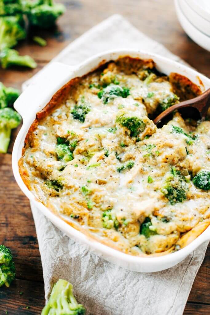 Creamy whole30 chicken, broccoli, cauliflower rice casserole. Your family is going to love this warm and comforting casserole! Kid proof and stuffed with three veggies, topped with the best herb cream sauce. Extra creamy whole30 spaghetti squash casserole. Easy whole30 dinner recipes. Whole30 recipes. Whole30 lunch. Whole30 recipes just for you. Whole30 meal planning. Whole30 meal prep. Healthy paleo meals. Healthy Whole30 recipes. Easy Whole30 recipes.