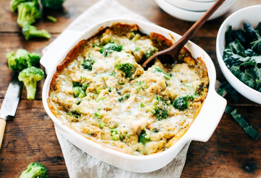 Chicken Broccoli Cauliflower Rice Casserole - Paleo Gluten Free