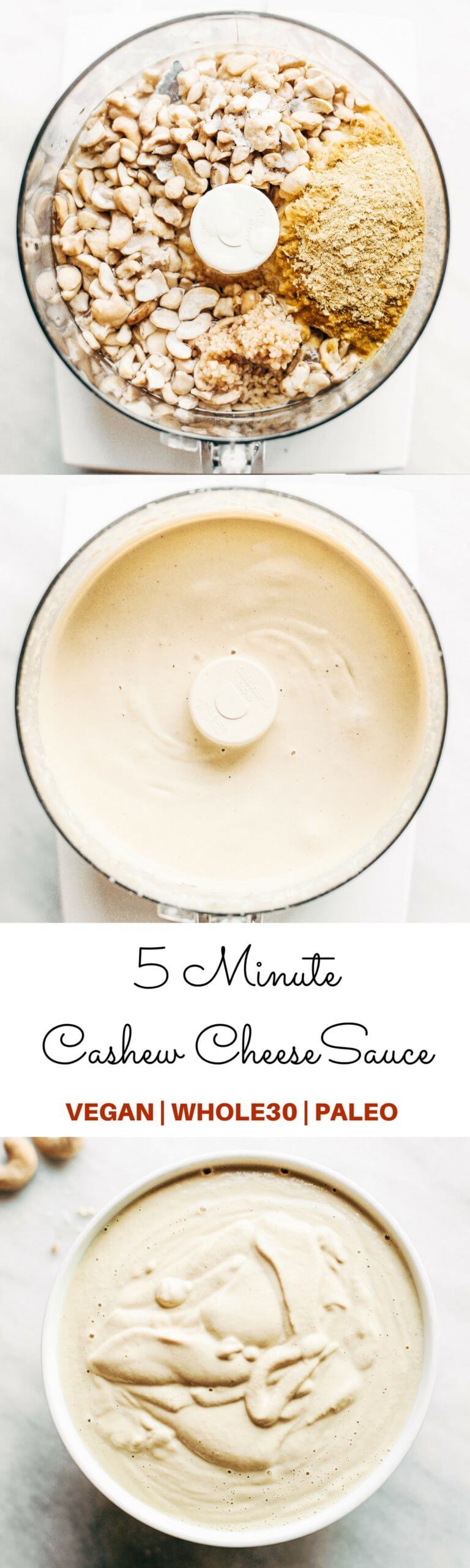 5 Minute Cashew Cheese Sauce Paleo Gluten Free