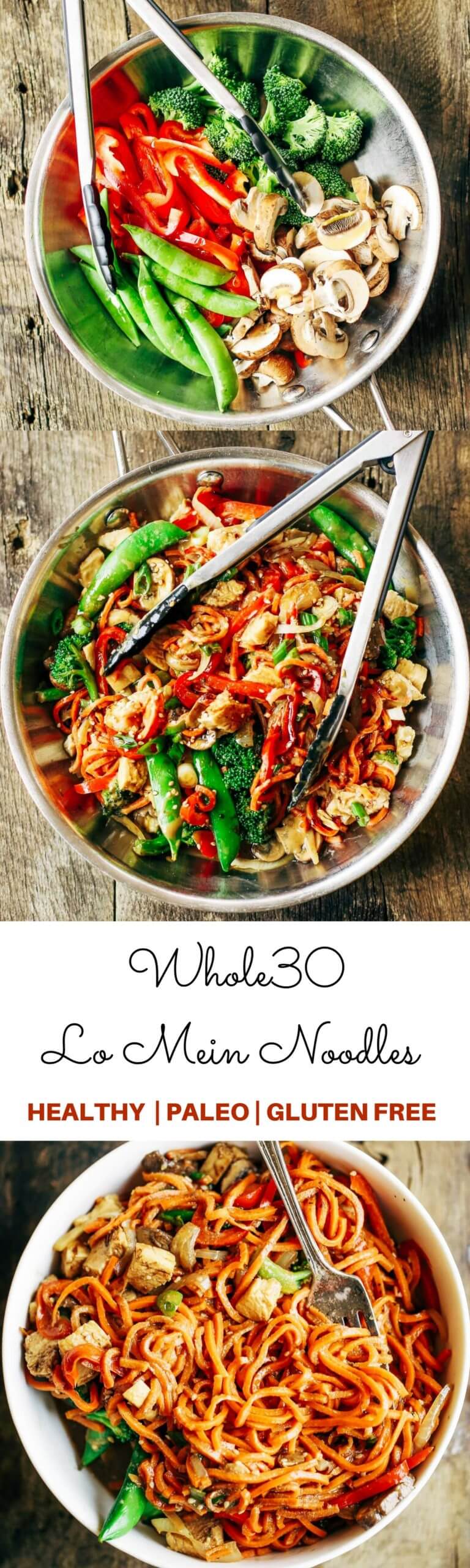 Best Whole30 Chicken Lo Mein - Paleo Gluten Free