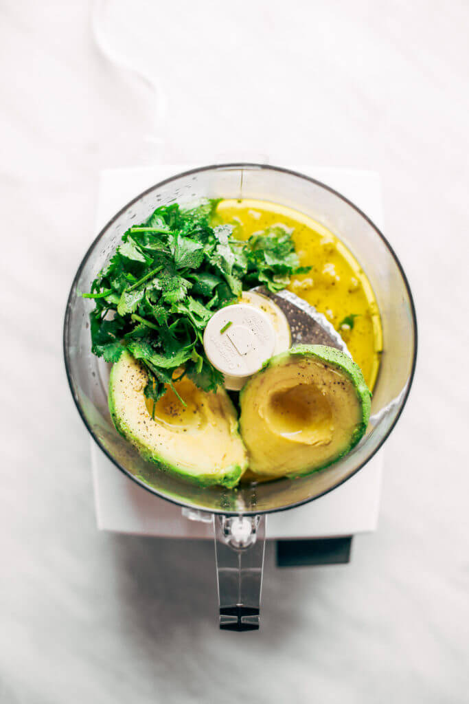 Creamy and refreshing avocado cilantro lime dressing. Great for dipping veggies and topping off any salad. Dairy free, paleo, whole30 friendly. Made in minutes in the blender or food processor. Whole30 dressing. Whole30 dressing recipes. Whole30 salad. Whole30 easy recipes. Whole30 lunch ideas. Whole30 meal prep. Whole30 shopping list. Whole30 dinner recipes. Easy whole30.