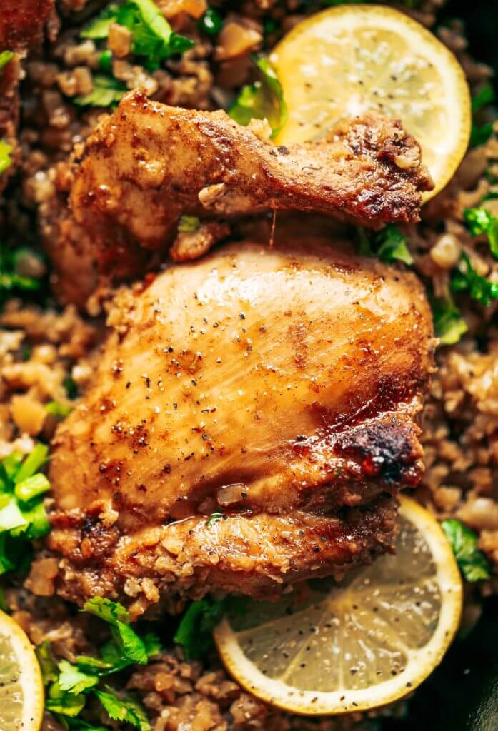 Whole30 Spanish Chicken And Cauliflower Rice