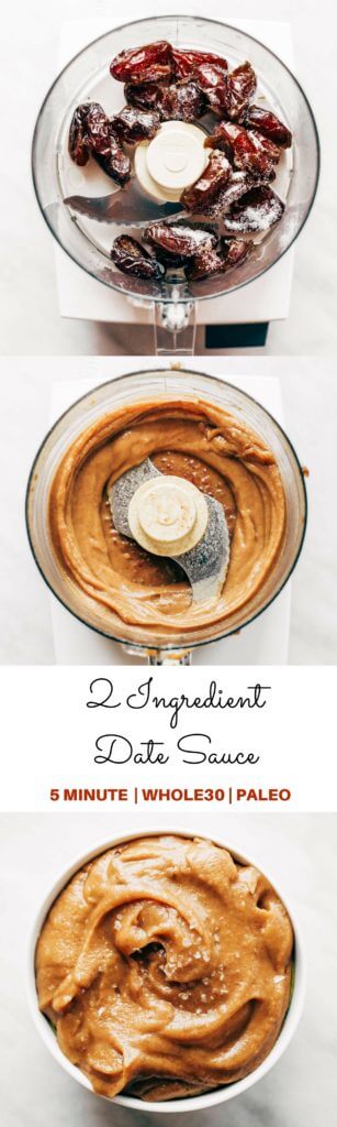 2 Ingredient paleo date sauce- use as sugar, spread on toast, dip fruit in it. Paleo, whole30, and healthy alternative to sugar! Made in 5 minutes! Easy whole30 dinner recipes. Whole30 recipes. Whole30 lunch. Whole30 meal planning. Whole30 meal prep. Healthy paleo meals. Healthy Whole30 recipes. Easy Whole30 recipes. Easy whole30 dinner recipes.