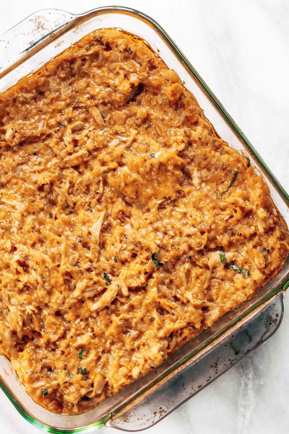 Creamy Buffalo Chicken Cauliflower Rice Bake Paleo Gluten Free