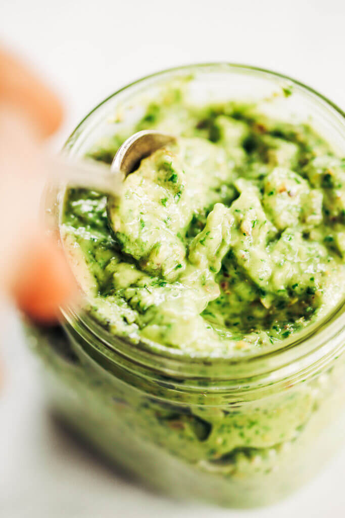 Calling all green goddess lovers!!! Pair this creamy avocado green goddess sauce with any salad, chips, or veggie sticks! Perfect for adding loads of flavor and creamy factor! Paleo, dairy free, whole30. Easy whole30 dinner recipes. Whole30 recipes. Whole30 lunch. Whole30 meal planning. Whole30 meal prep. Healthy paleo meals. Healthy Whole30 recipes. Easy Whole30 recipes. Easy whole30 dinner recipes.